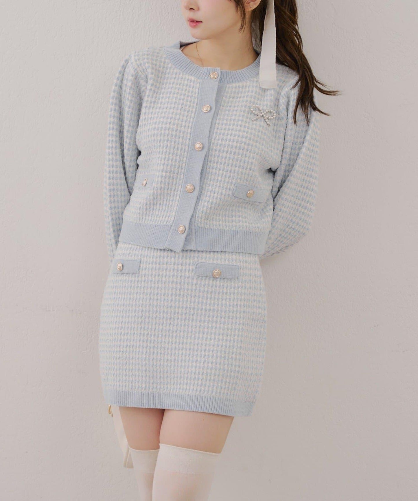 【RMAF】金屬絲亮片粗花呢套裝