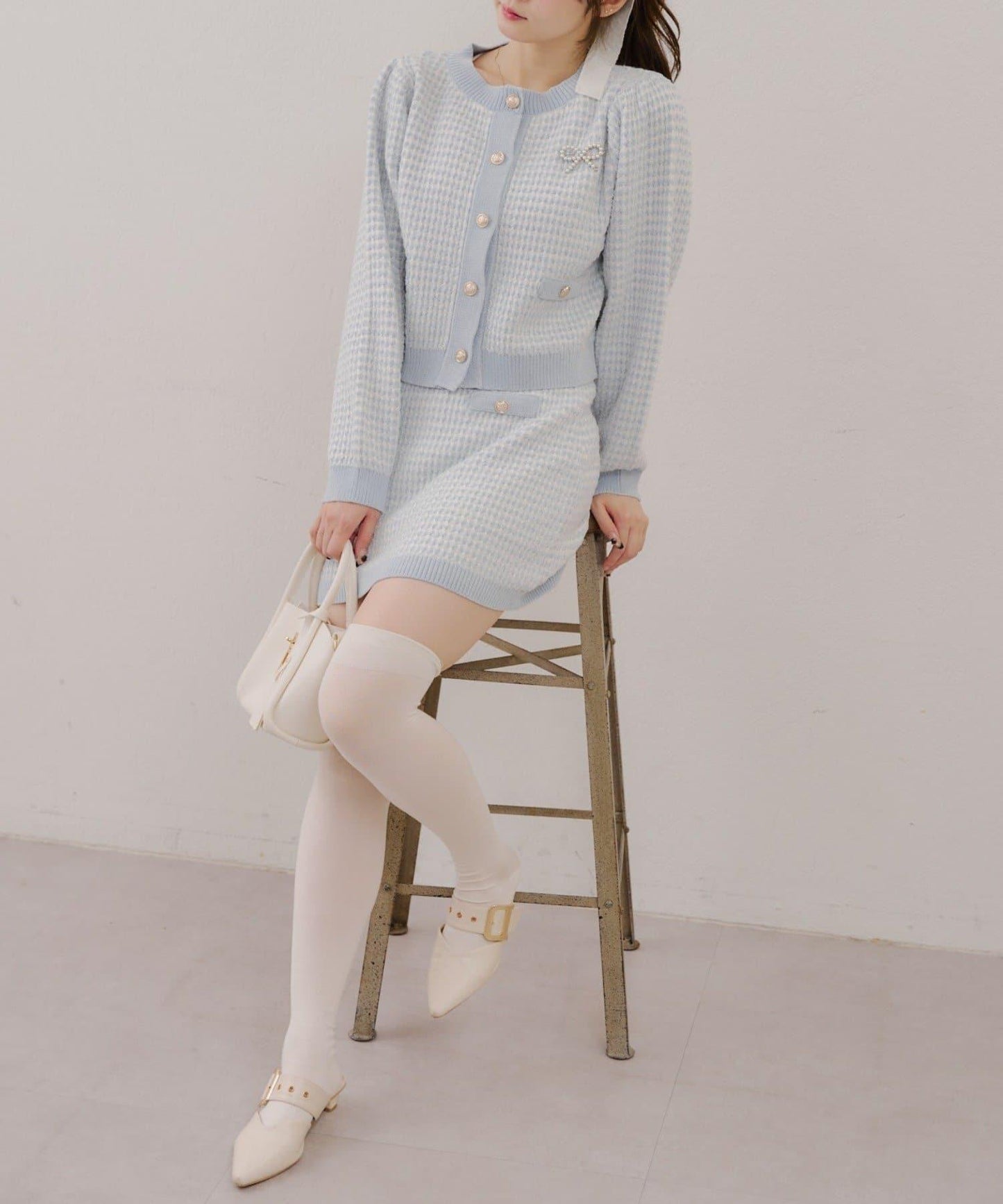 【RMAF】金屬絲亮片粗花呢套裝