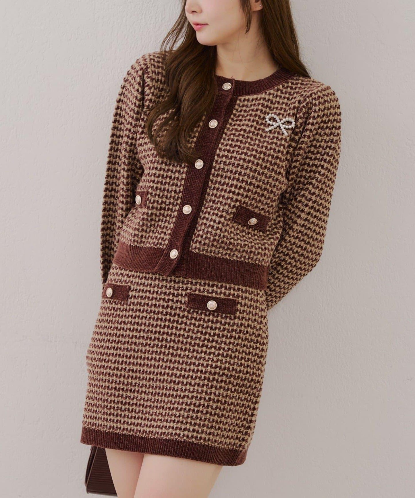 【RMAF】金屬絲亮片粗花呢套裝