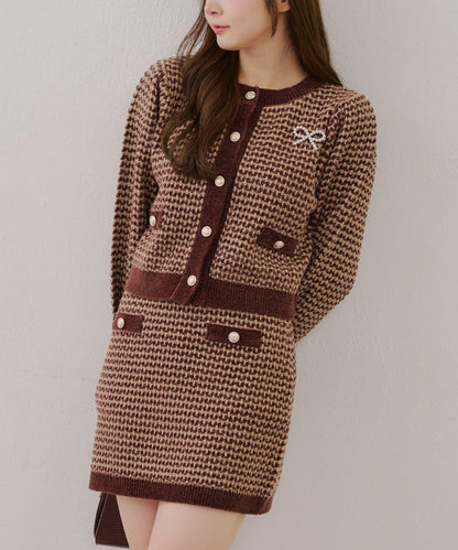 【RMAF】金屬絲亮片粗花呢套裝