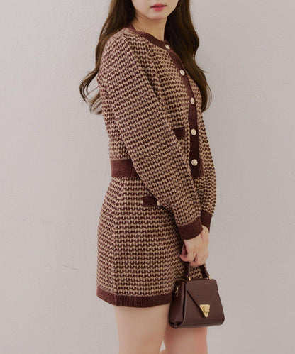 【RMAF】金屬絲亮片粗花呢套裝