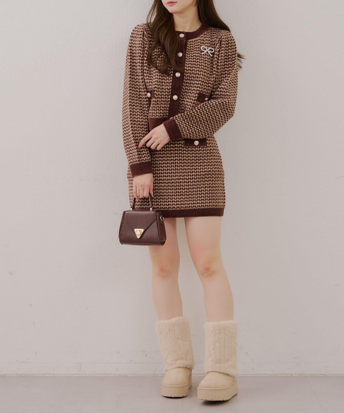 【RMAF】金屬絲亮片粗花呢套裝