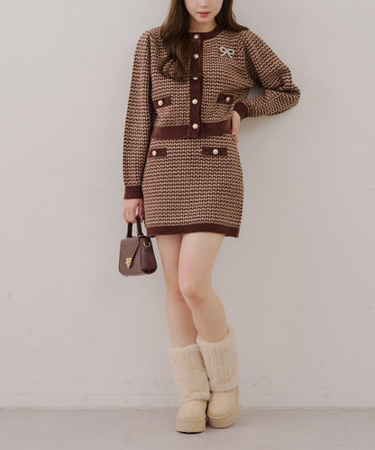 【RMAF】金屬絲亮片粗花呢套裝