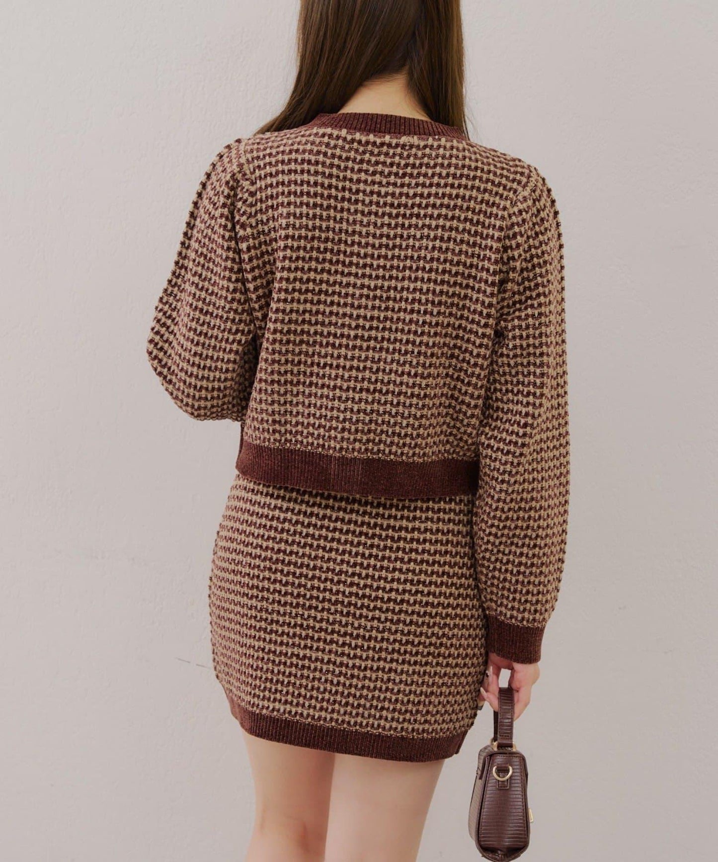 【RMAF】金屬絲亮片粗花呢套裝