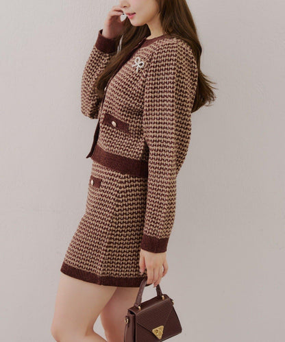 【RMAF】金屬絲亮片粗花呢套裝