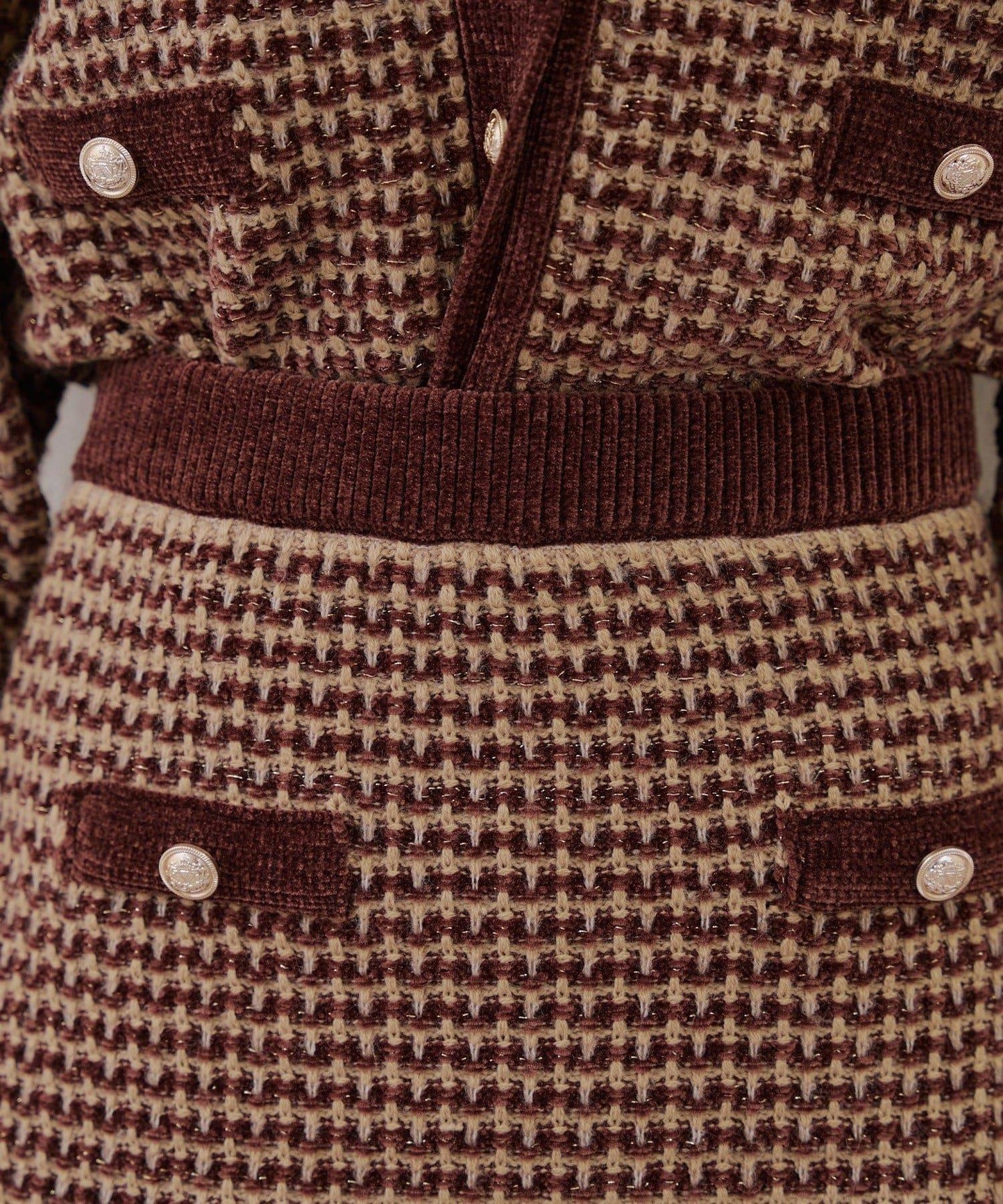 【RMAF】金屬絲亮片粗花呢套裝