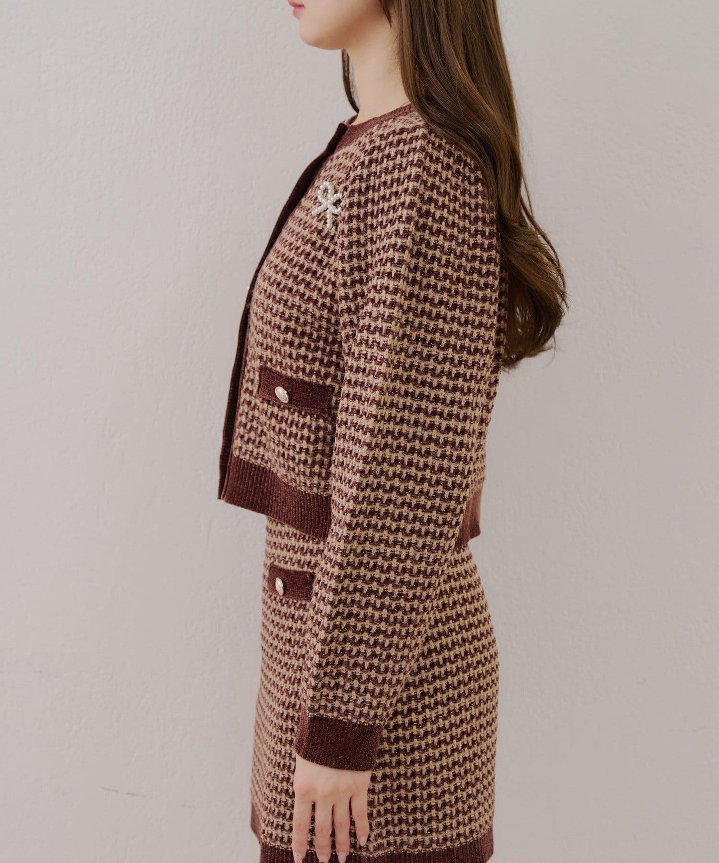 【RMAF】金屬絲亮片粗花呢套裝