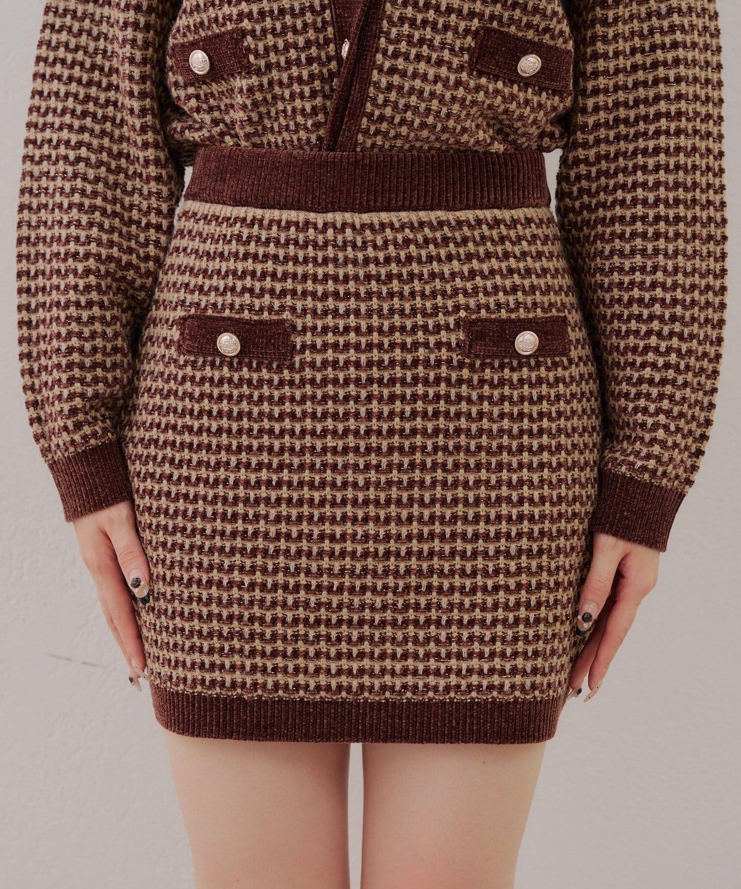 【RMAF】金屬絲亮片粗花呢套裝