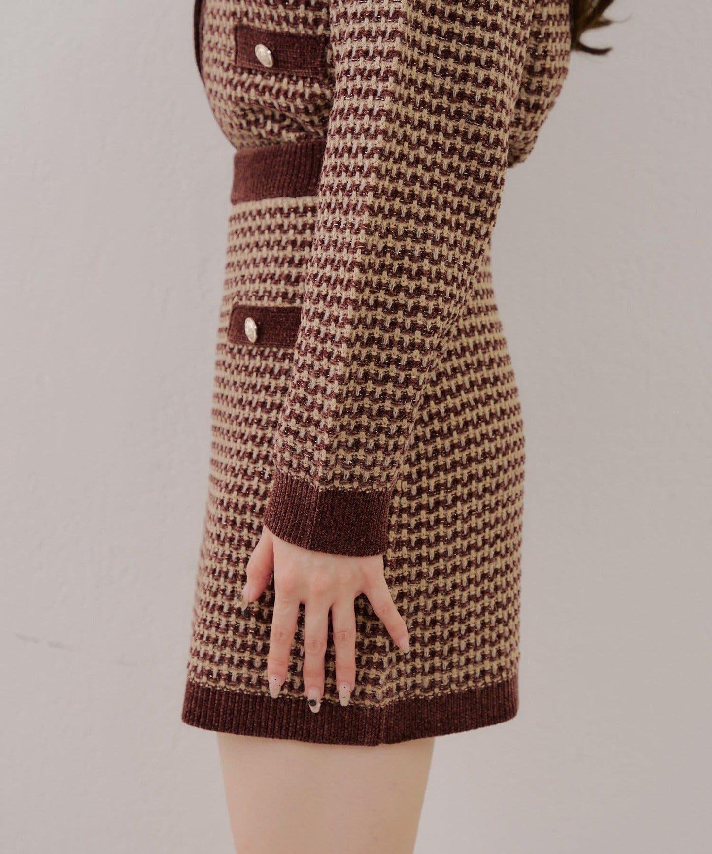 【RMAF】金屬絲亮片粗花呢套裝