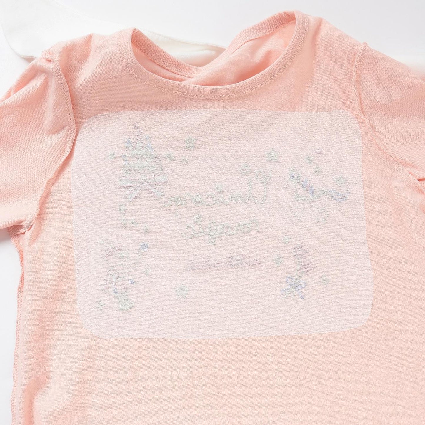 亮片獨角獸刺繡水手領長袖T恤