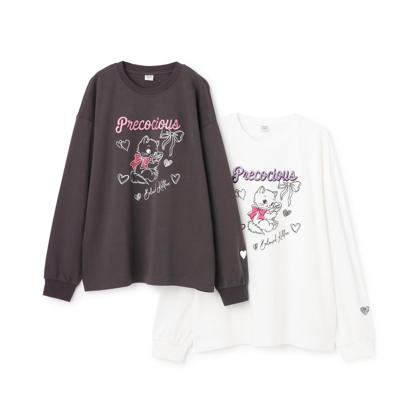 Kitten＆Ribbon 長袖T恤