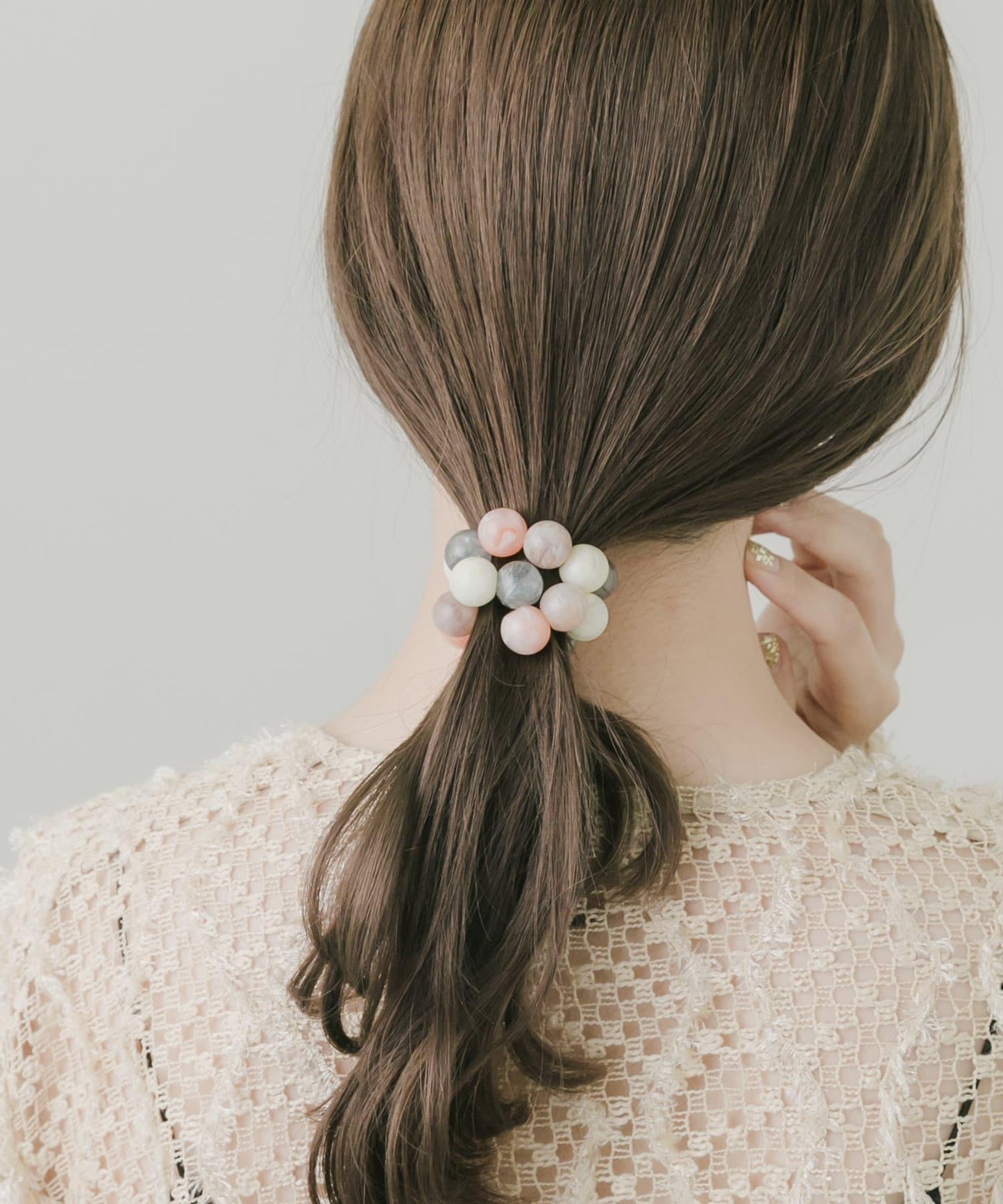彩色球發繩