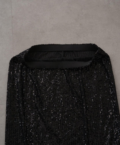 【Loungedress】亮片開叉半身裙