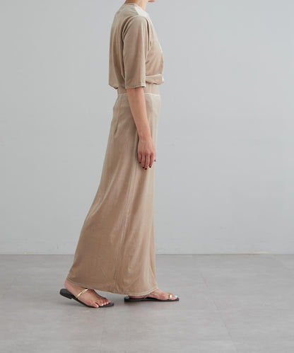 【earthy_】天鵝絨長裙