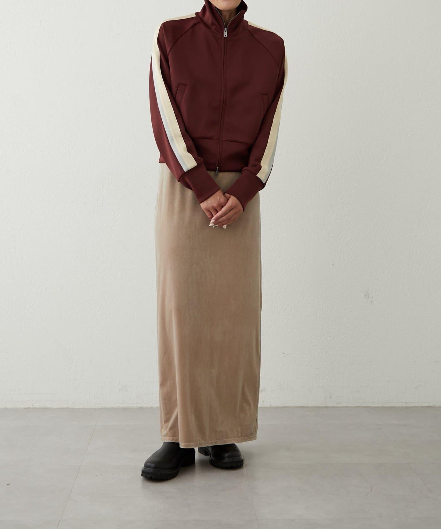 【earthy_】天鵝絨長裙