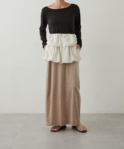 【earthy_】天鵝絨長裙