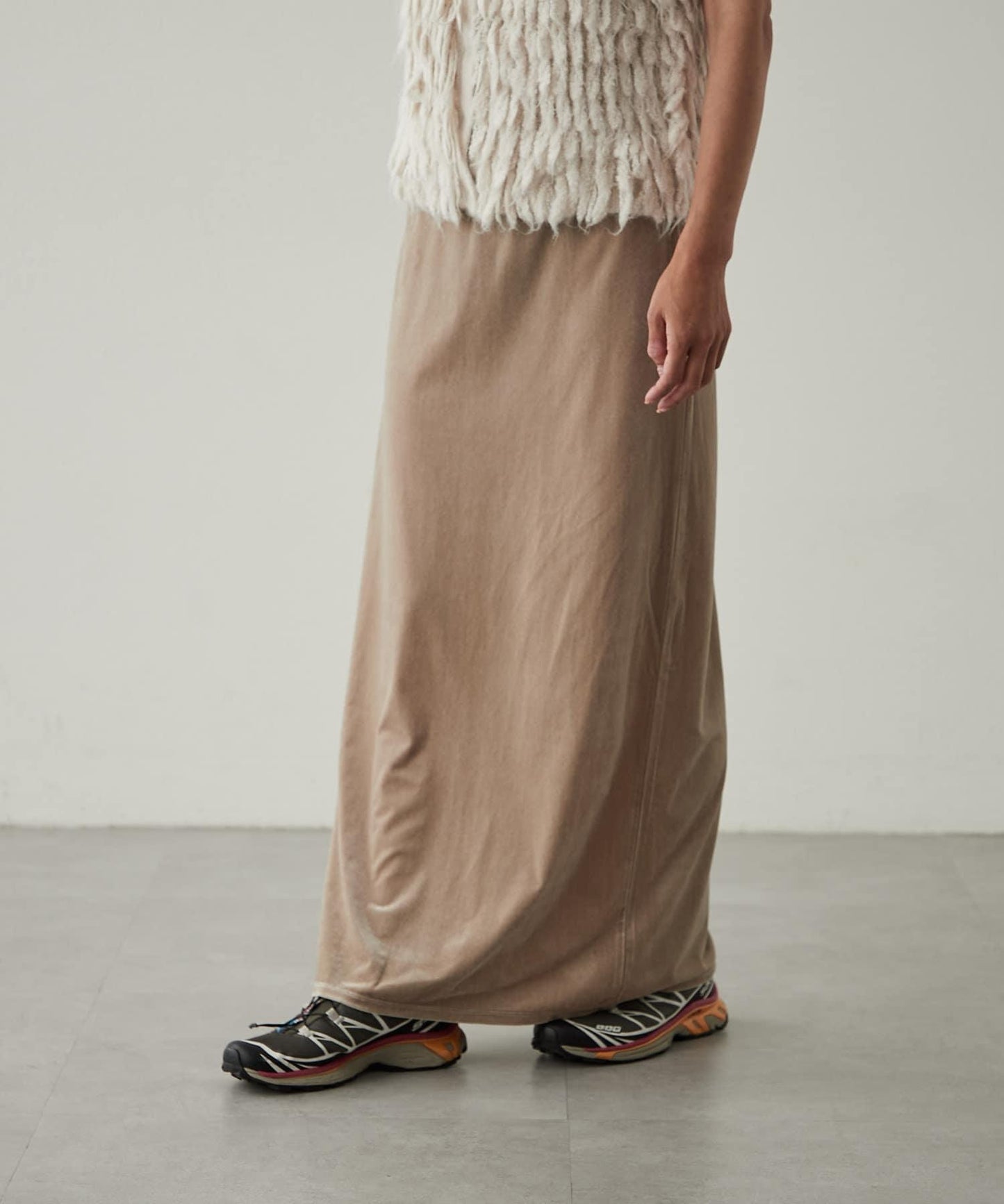 【earthy_】天鵝絨長裙