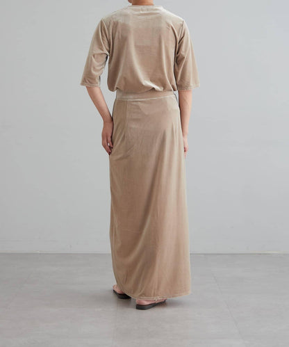 【earthy_】天鵝絨長裙