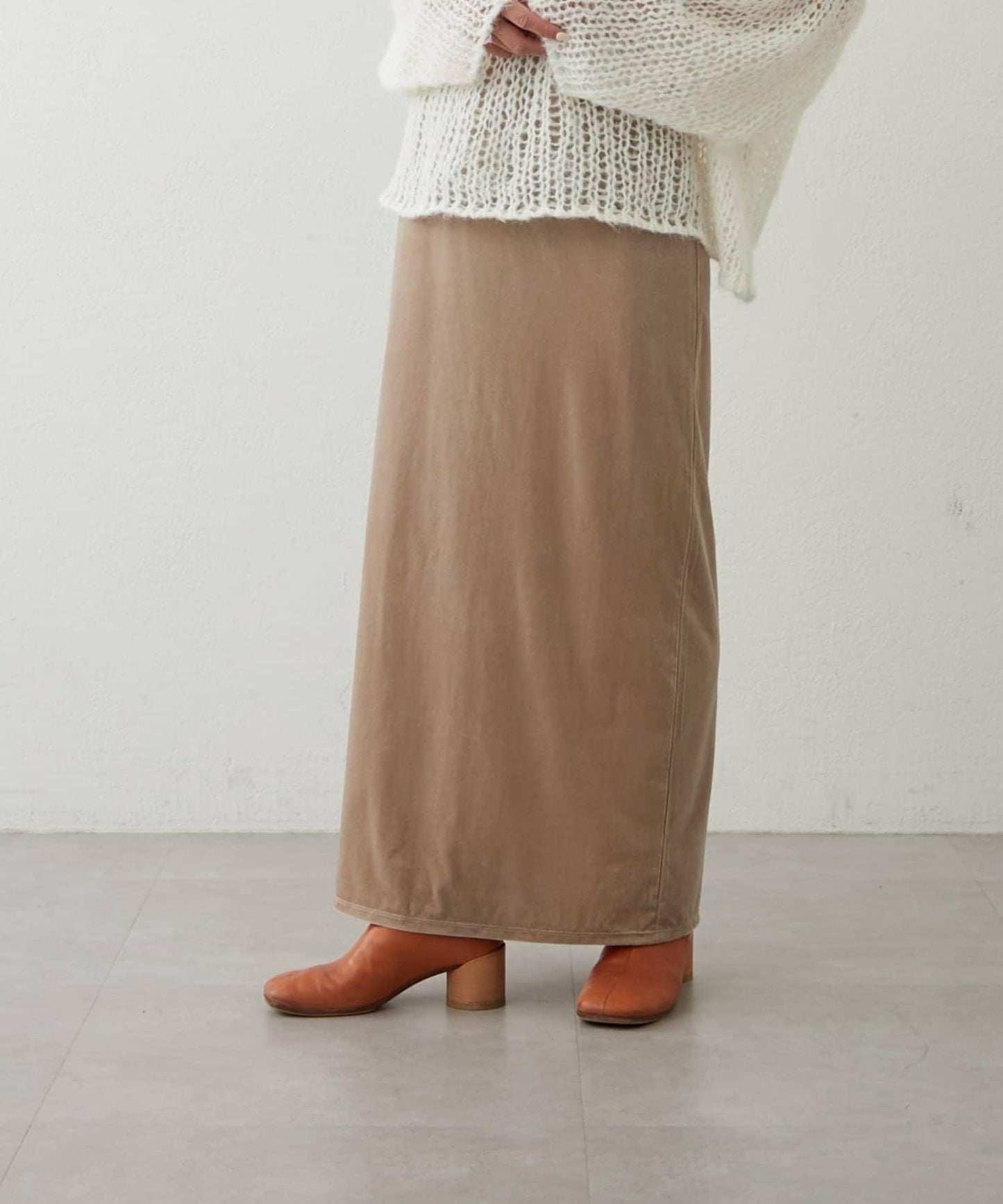 【earthy_】天鵝絨長裙