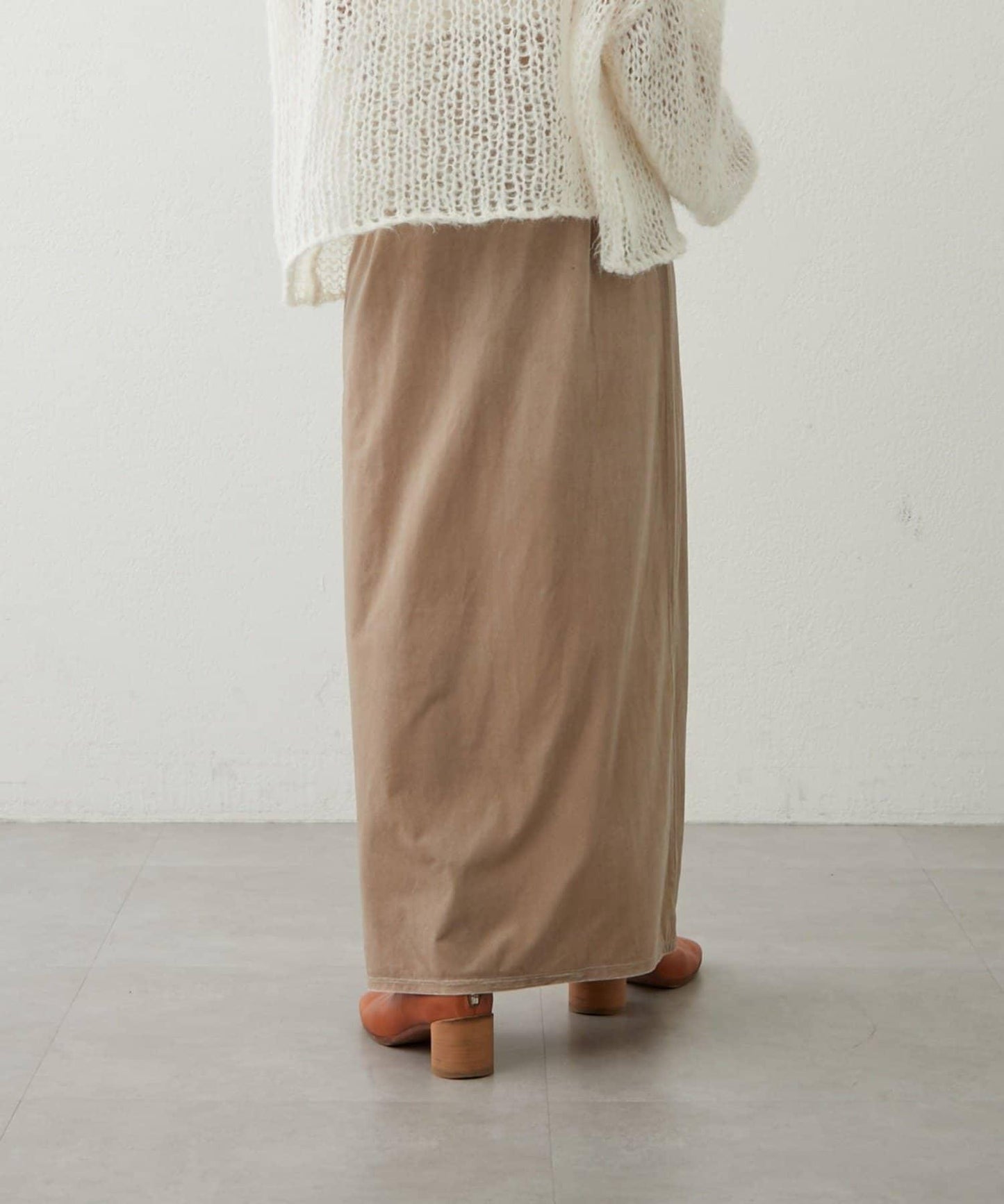 【earthy_】天鵝絨長裙