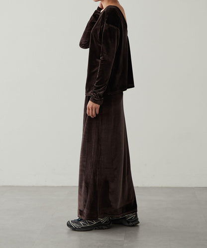 【earthy_】天鵝絨長裙