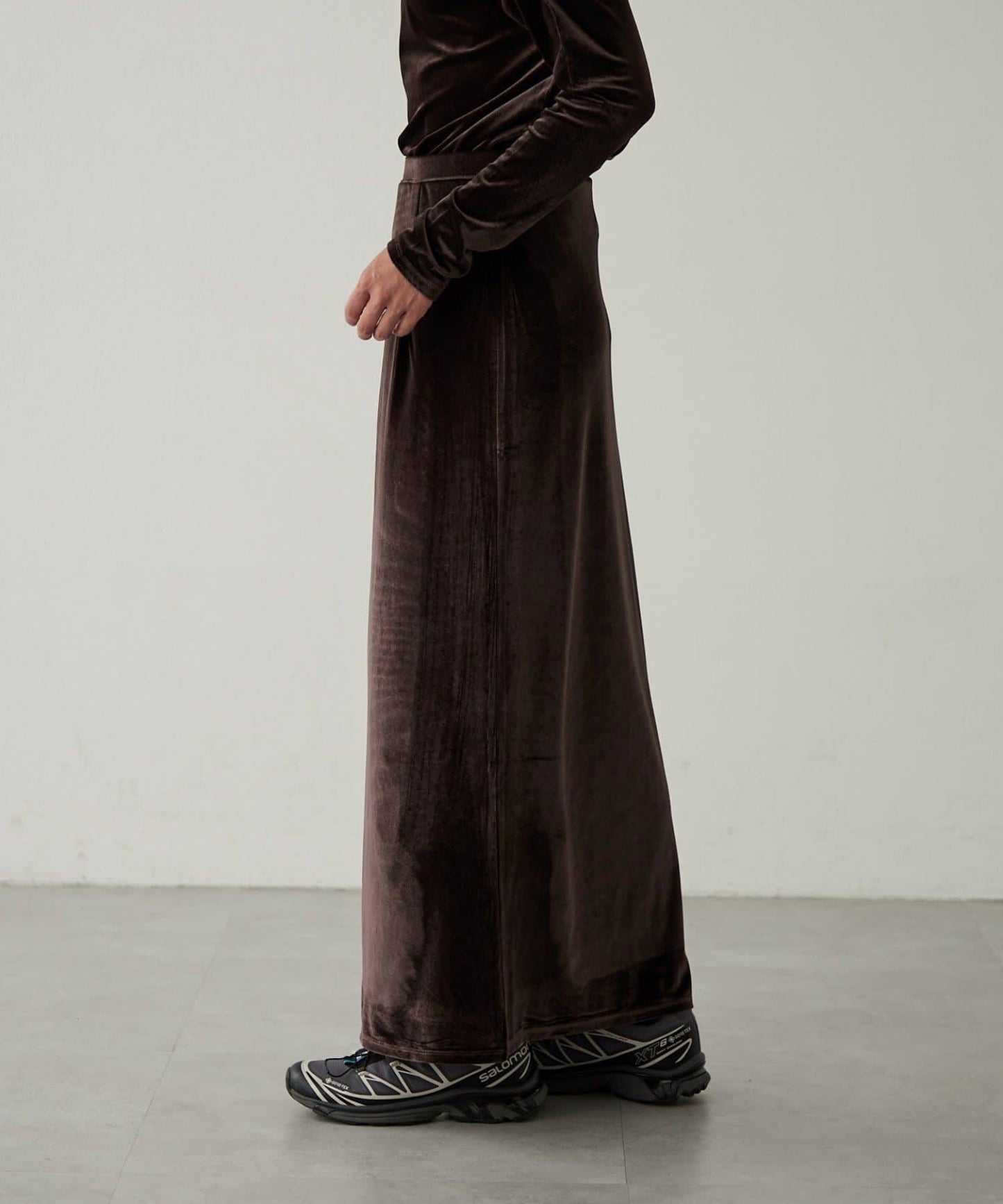 【earthy_】天鵝絨長裙
