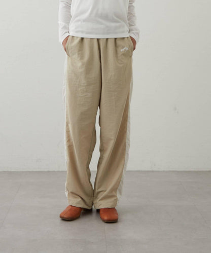 【earthy_】尼龍拼接休閒褲