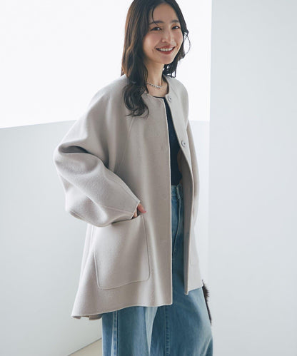 【miki監修配色・復刻】輕薄插肩喇叭袖大衣