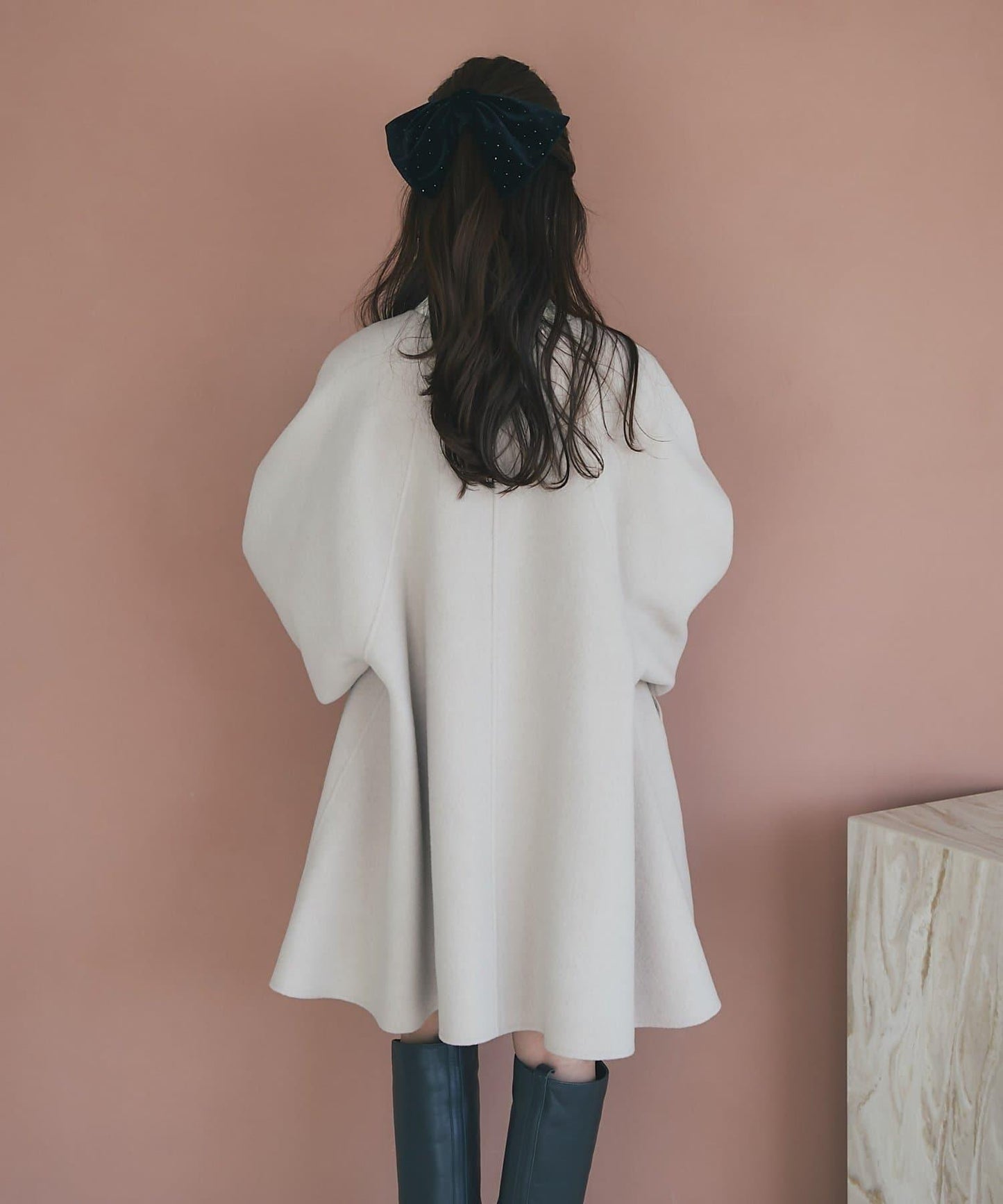 【miki監修配色・復刻】輕薄插肩喇叭袖大衣