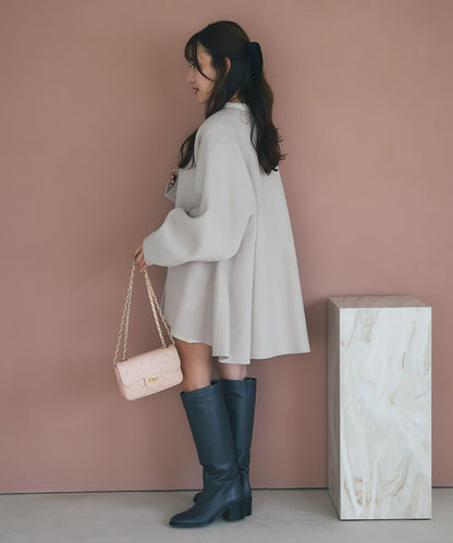 【miki監修配色・復刻】輕薄插肩喇叭袖大衣