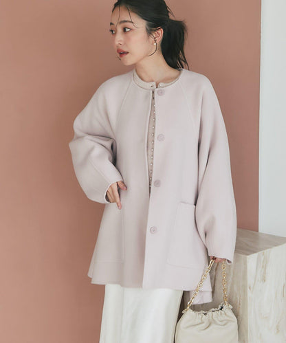 【miki監修配色・復刻】輕薄插肩喇叭袖大衣