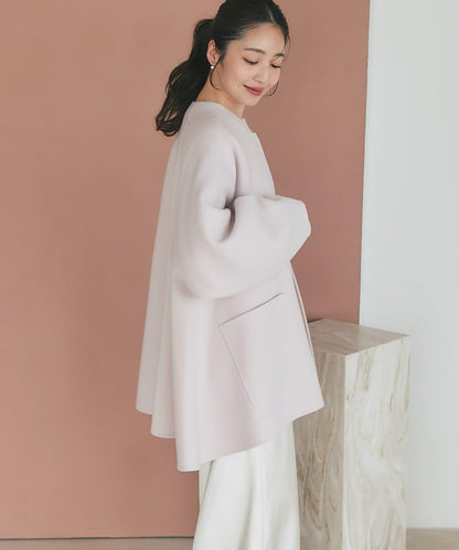 【miki監修配色・復刻】輕薄插肩喇叭袖大衣