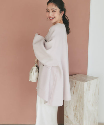 【miki監修配色・復刻】輕薄插肩喇叭袖大衣