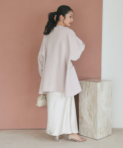 【miki監修配色・復刻】輕薄插肩喇叭袖大衣