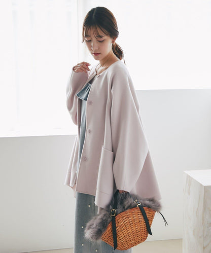 【miki監修配色・復刻】輕薄插肩喇叭袖大衣