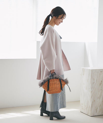 【miki監修配色・復刻】輕薄插肩喇叭袖大衣