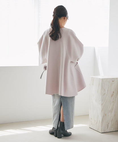 【miki監修配色・復刻】輕薄插肩喇叭袖大衣