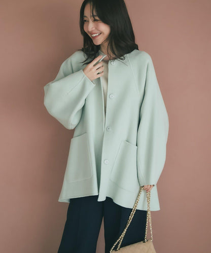 【miki監修配色・復刻】輕薄插肩喇叭袖大衣