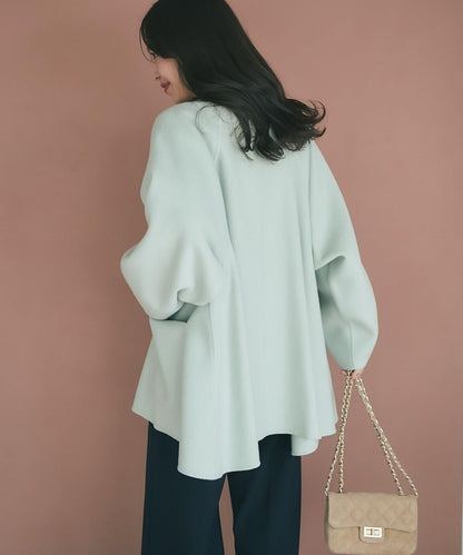 【miki監修配色・復刻】輕薄插肩喇叭袖大衣