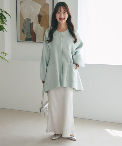 【miki監修配色・復刻】輕薄插肩喇叭袖大衣