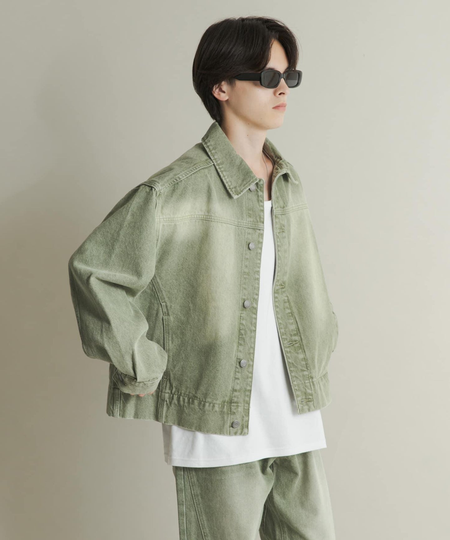 扭紋牛仔夾克