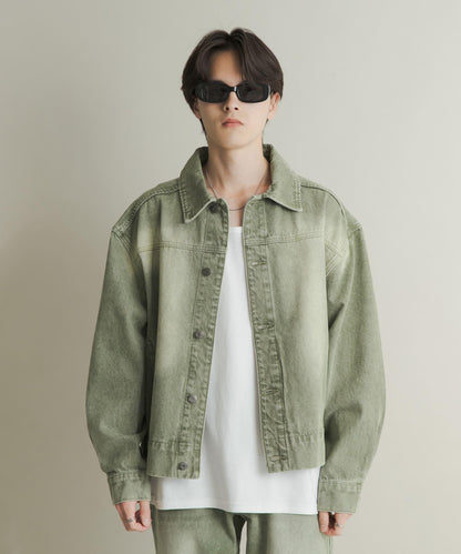 扭紋牛仔夾克