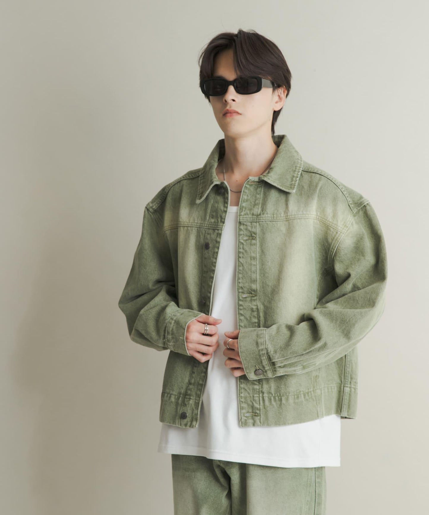 扭紋牛仔夾克