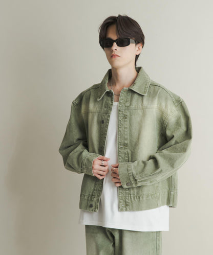 扭紋牛仔夾克