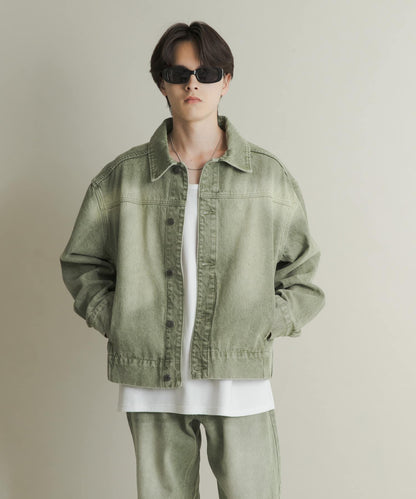 扭紋牛仔夾克