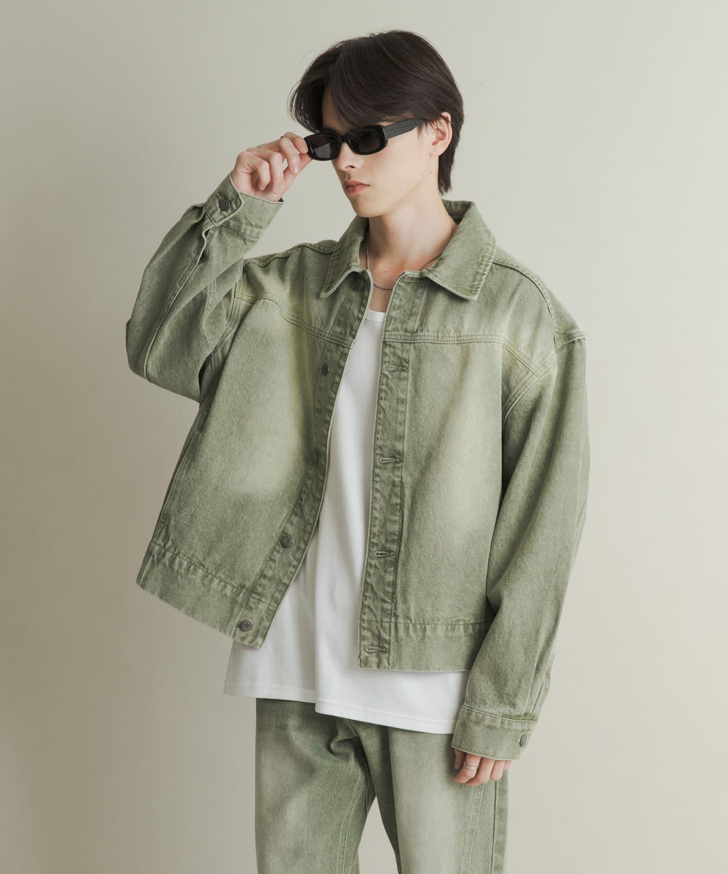 扭紋牛仔夾克