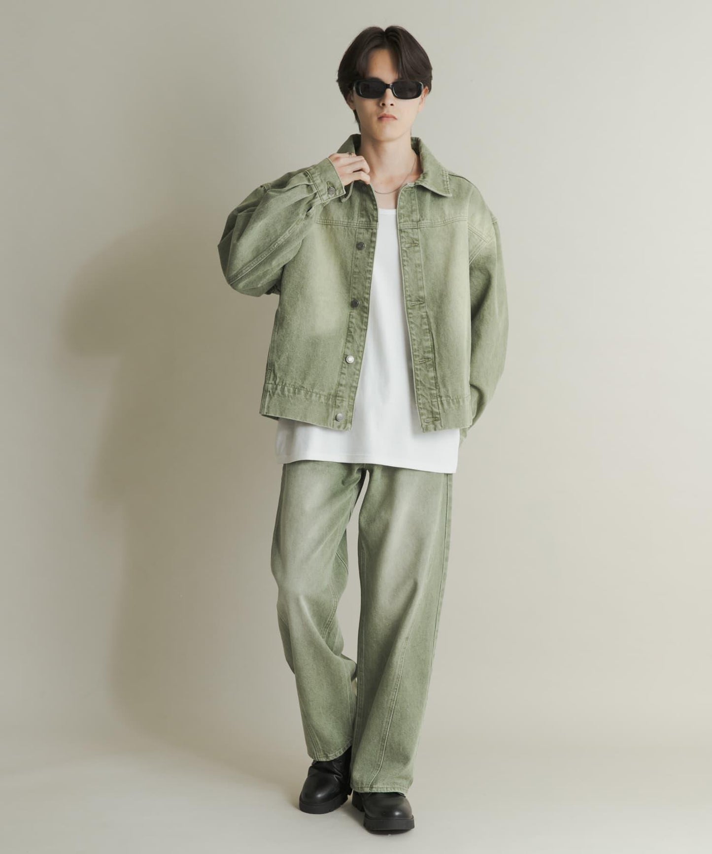 扭紋牛仔夾克