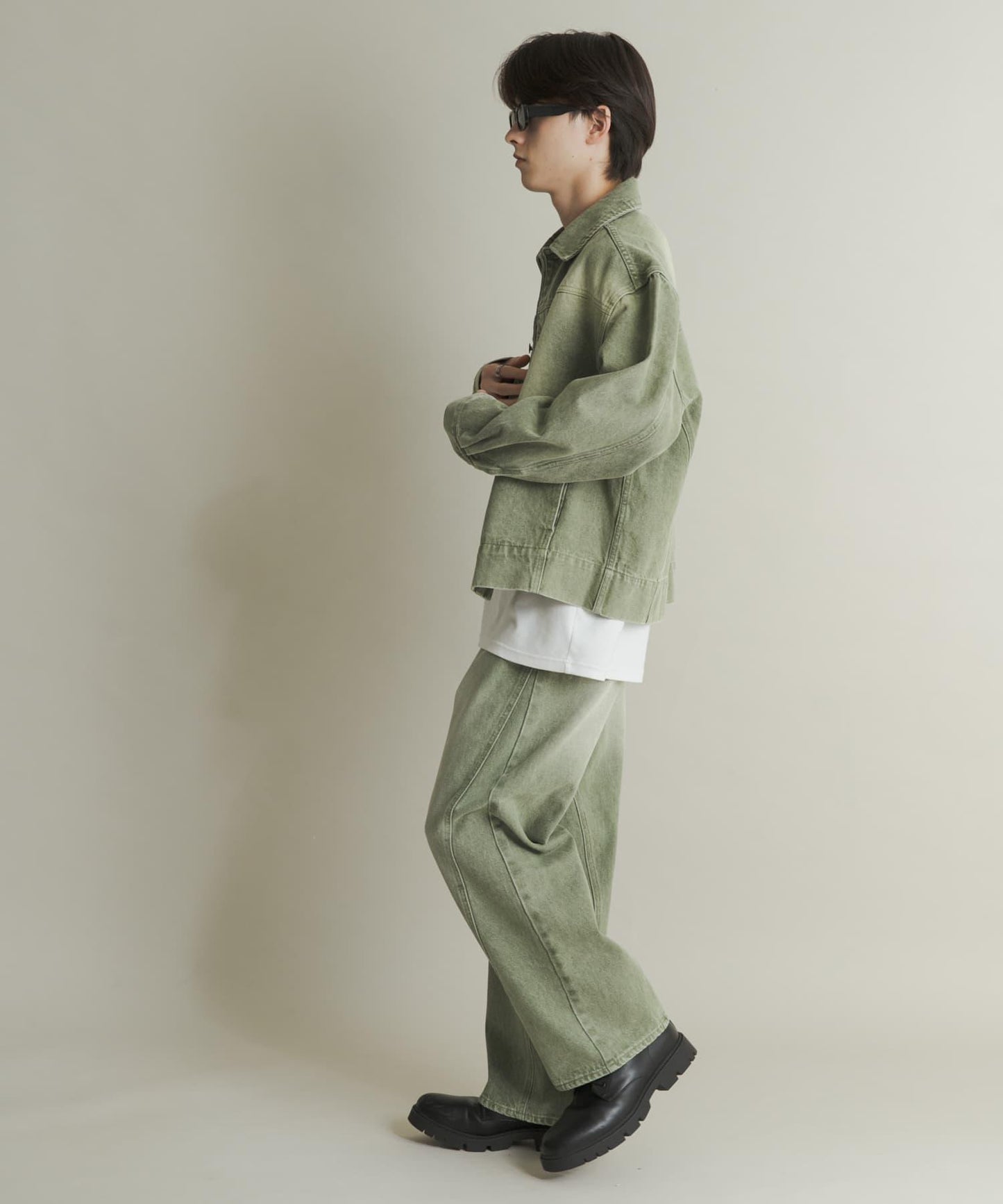 扭紋牛仔夾克