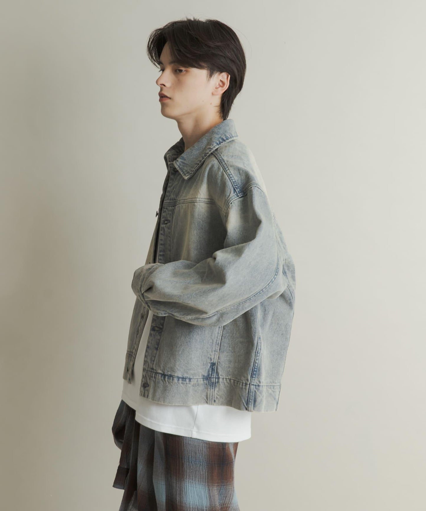 扭紋牛仔夾克