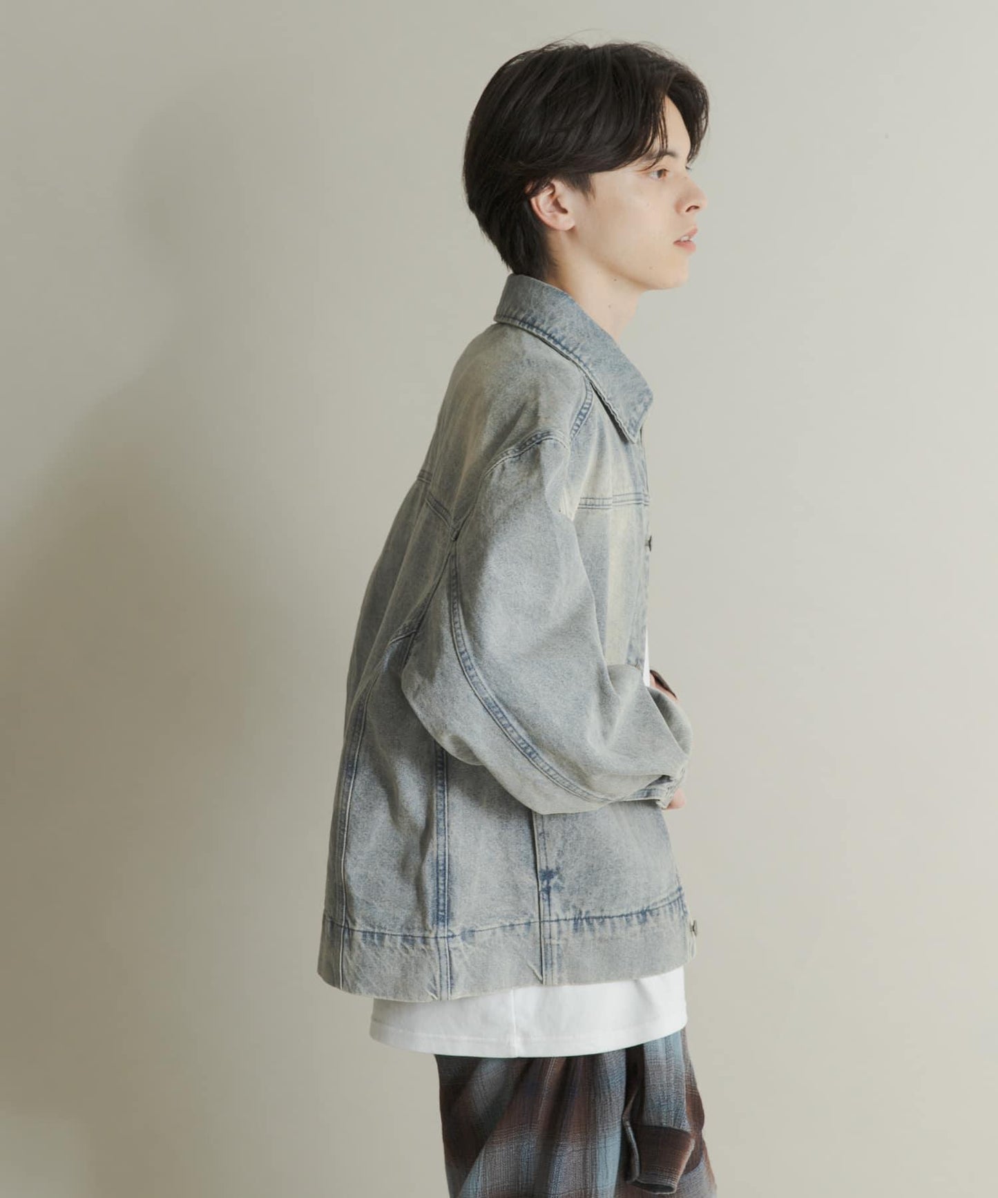 扭紋牛仔夾克